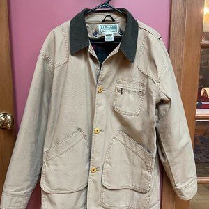 L.L.Bean Men's Original Field Coat, Cotton-Lined, Size L, Color Saddle